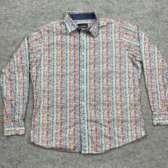 CREMIBUX shirt mens L club geometric all over print artwork statement shattered￼ - Picture 1 of 7